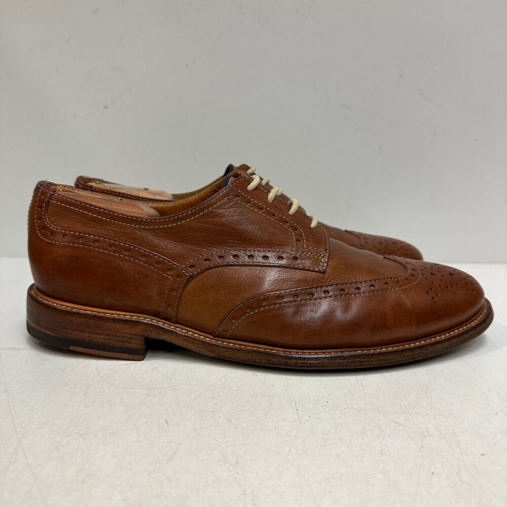 NEW HEELS Brunello Cucinelli Wingtip Derby Brown Made in Italy 43.5 US 10.5 D